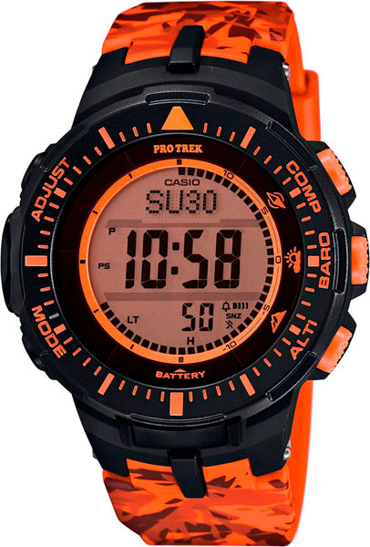 Casio Pro Trek PRG-300CM-4E с хронографом